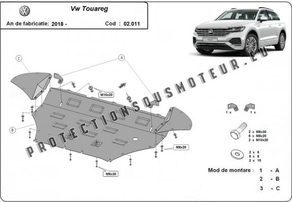 Protection Sous Moteur Volkswagen Touareg