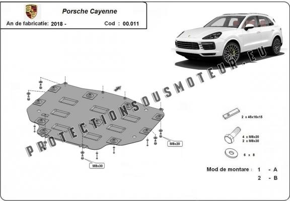 Protection de la boîte de vitesse Porsche Cayenne