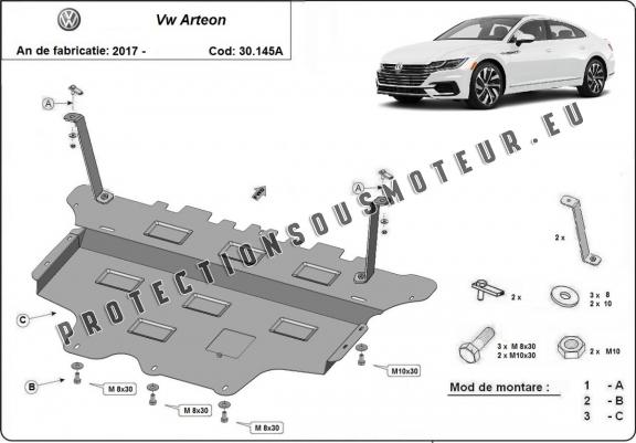 Protection sous moteur et de la boîte de vitesse VW Arteon - Boîte de vitesse automatique