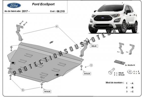 Protection sous moteur et de la boîte de vitesse Ford EcoSport