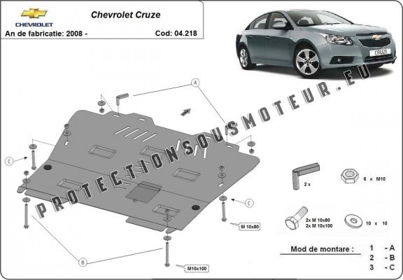 Protection sous moteur et de la boîte de vitesse Chevrolet Cruze