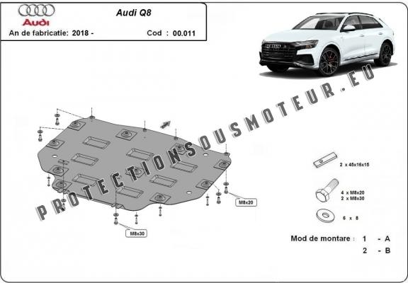 Protection de la boîte de vitesse Audi Q8