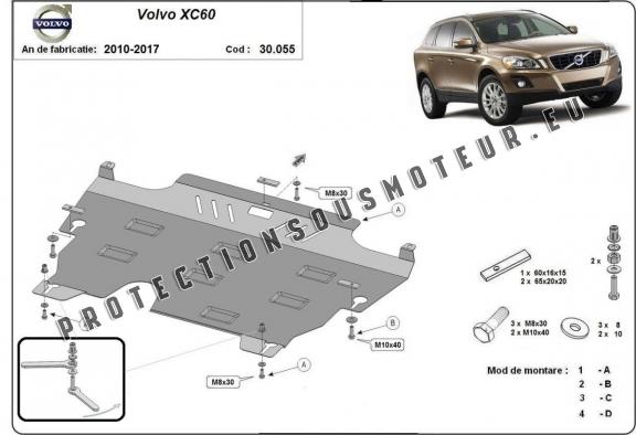 Protection sous moteur et de la boîte de vitesse Volvo XC60