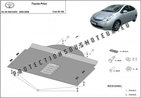 Protection convertisseur catalytique/cat lock Toyota Prius