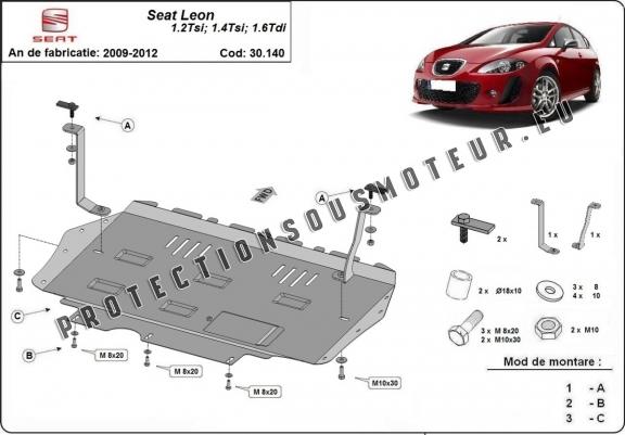 Protection sous moteur et de la boîte de vitesse Seat Leon