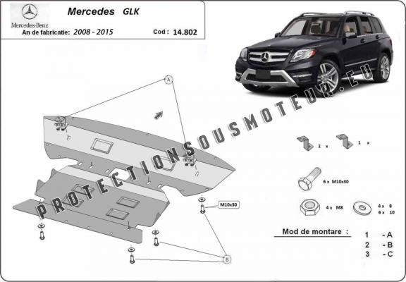 Protection sous moteur et de la boîte de vitesse  Mercedes GLK X204