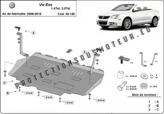 Protection sous moteur et de la boîte de vitesseVolkswagen Eos