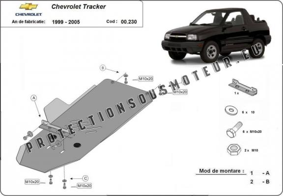 Protection de la boîte de vitesse Chevrolet Tracker