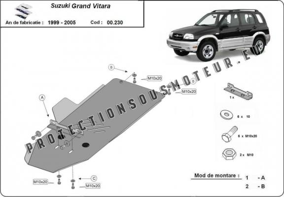 Protection de la boîte de vitesse Suzuki Grand Vitara 