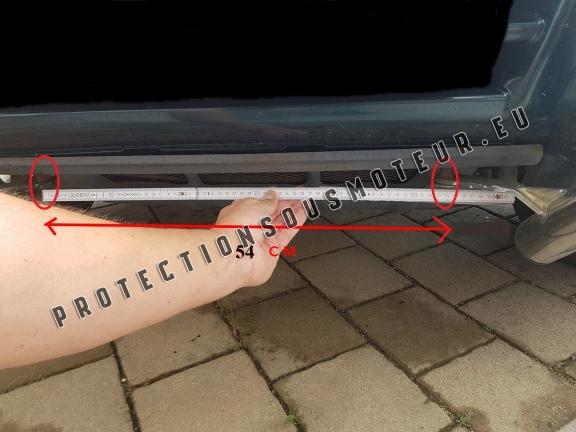 Protection sous moteur et de la radiateur Mitsubishi Pajero 3 (V60, V70) Vers 2.0