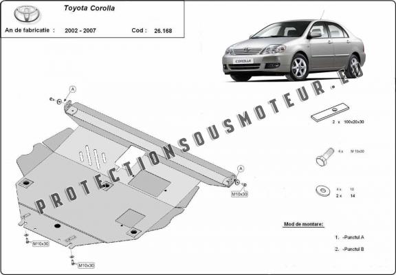 Protection Sous Moteur Toyota Corolla -E120/E130