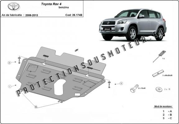 Protection sous moteur et de la boîte de vitesse Toyota RAV 4 Essence