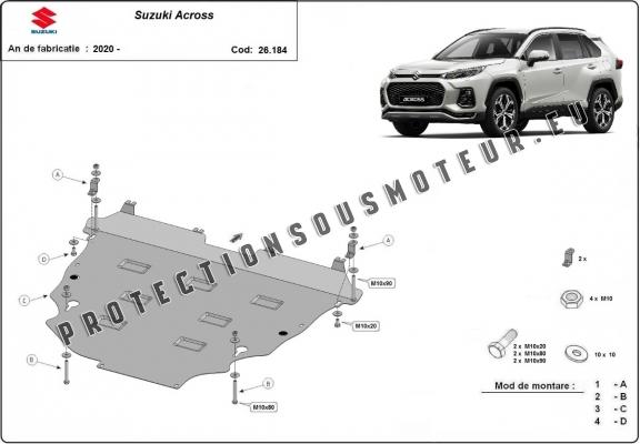 Protection sous moteur et de la boîte de vitesse Suzuki Across