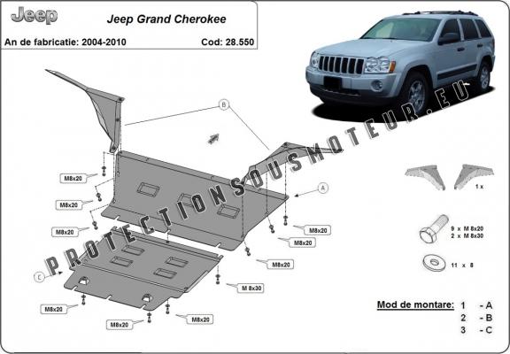 Protection sous moteur  Jeep Grand Cherokee