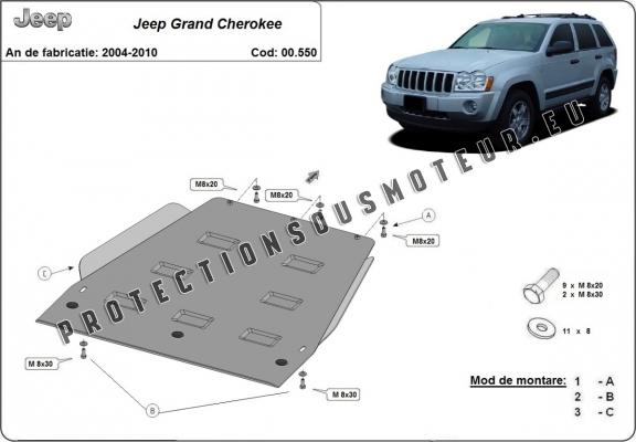 Protection de la boîte de vitesse Jeep Grand Cherokee