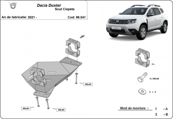 Protection de Vanne EGR Dacia Duster