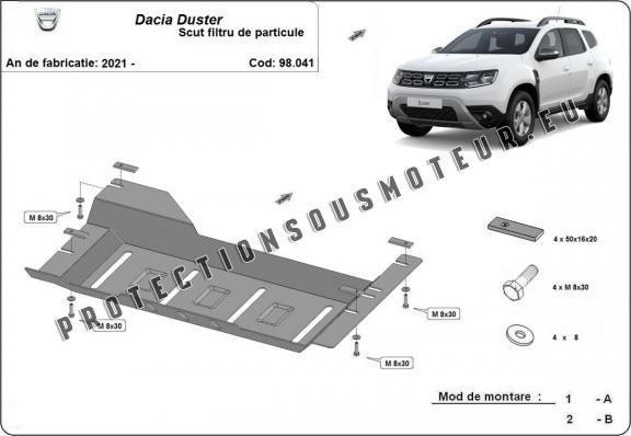 Protection de DPF Dacia Duster