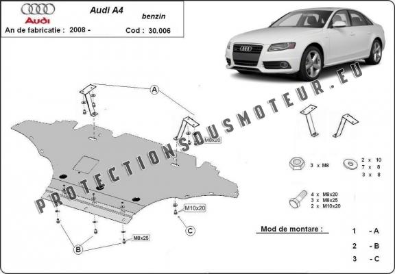 Protection sous moteur et de la radiateur Audi A4 B8 All Road petrol