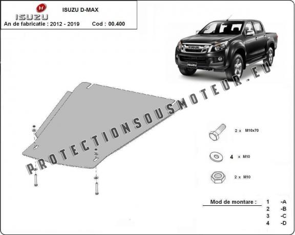 Protection de la boîte de vitesse Isuzu D-Max