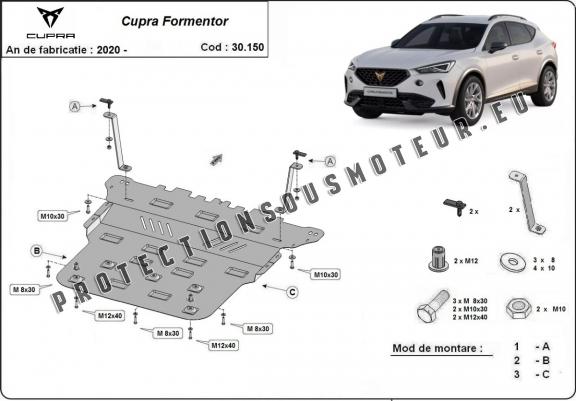 Protection sous moteur et de la boîte de vitesse Cupra Formentor