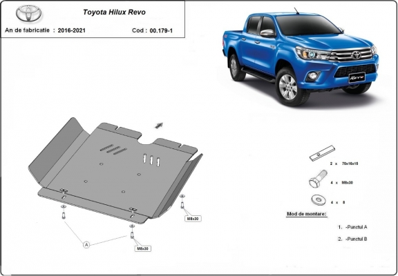 Protection de la boîte de vitesse Toyota Hilux Revo