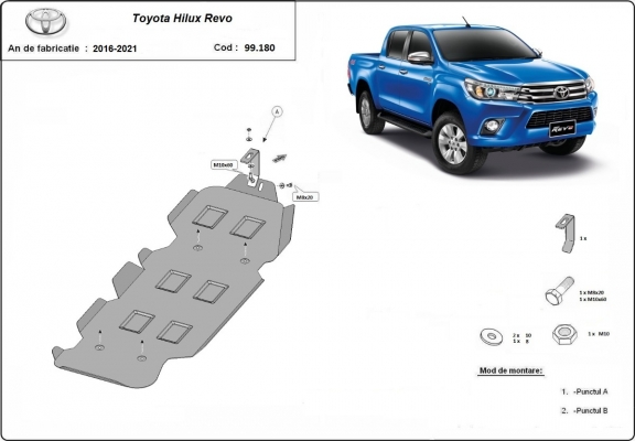 Protection de réservoir Toyota Hilux Revo