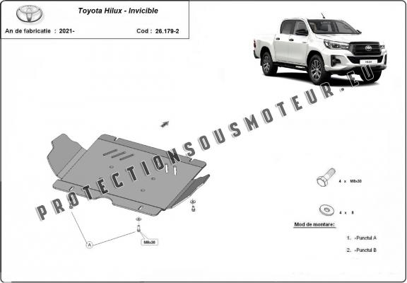 Protection Sous moteur Toyota Hilux Invincible