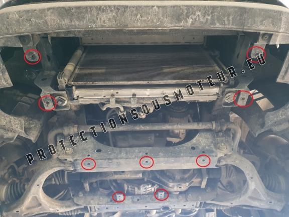 Protection sous moteur et de la radiateur SsangYong Rexton