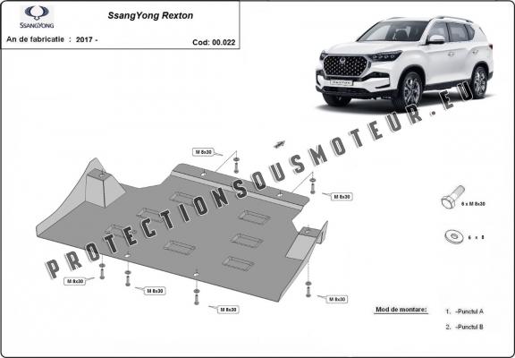 Protection de la boîte de vitesse SsangYong Rexton