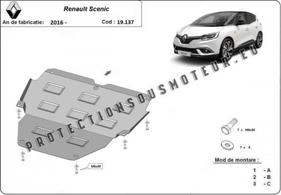 Protection sous moteur et de la boîte de vitesse Renault Scenic 4
