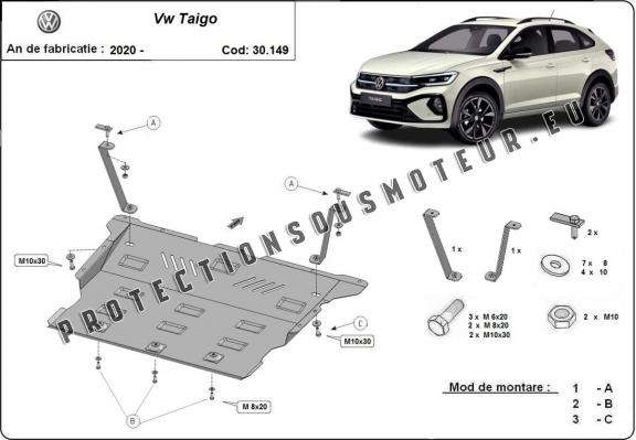 Protection sous moteur et de la boîte de vitesse VW Taigo