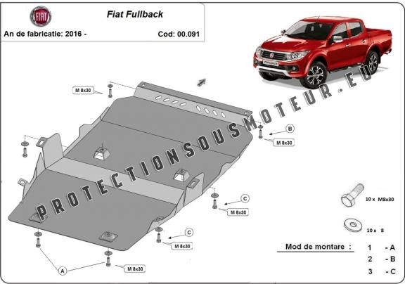 Protection sous moteur et de la boîte de vitesse Fiat Fullback