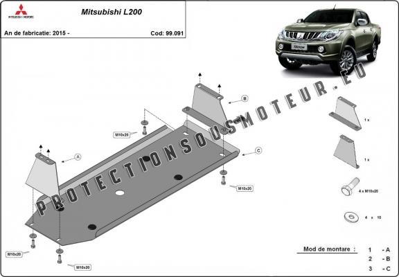 Protection de réservoir Mitsubishi L 200