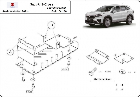 Protection du différentiel Suzuki S-Cross