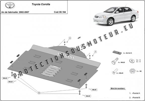 Protection convertisseur catalytique/cat lock Toyota Corolla