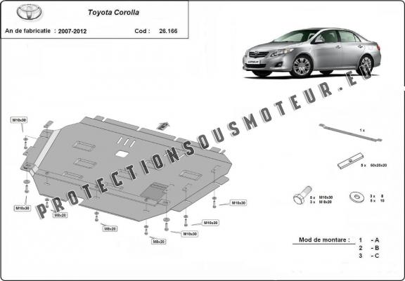 Protection Sous Moteur Toyota Corolla