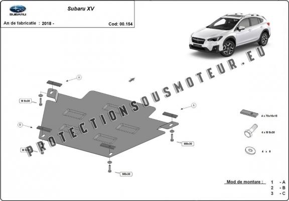 Protection de la boîte de vitesse Subaru XV