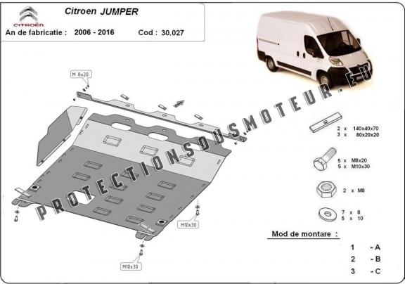 Protection sous moteur et de la boîte de vitesse Citroen Jumper