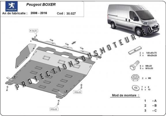 Protection sous moteur et de la boîte de vitesse Peugeot Boxer