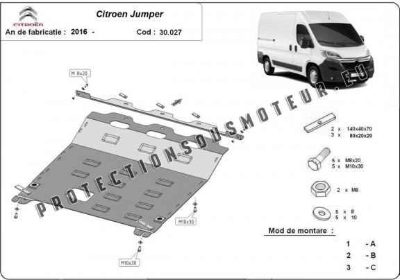 Protection sous moteur et de la boîte de vitesse Citroen Jumper