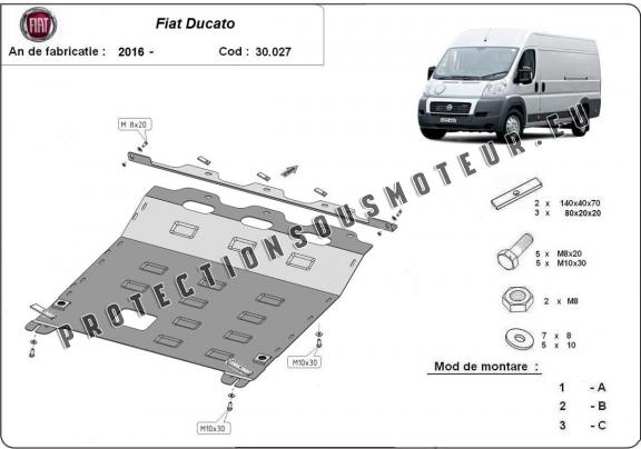 Protection sous moteur et de la boîte de vitesse Fiat Ducato