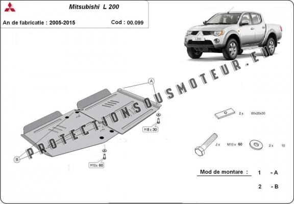 Protection de la boîte de vitesse Mitsubishi L 200