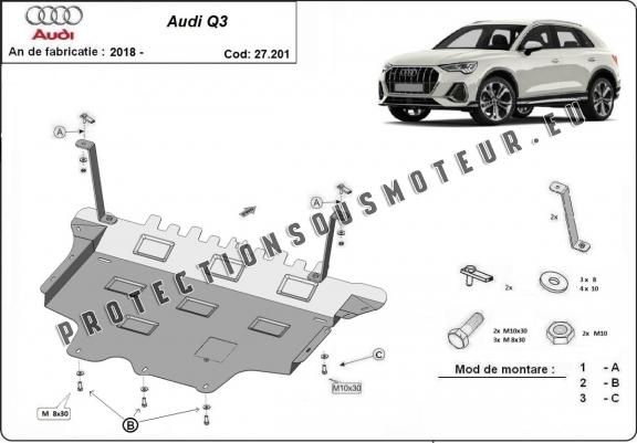 Protection sous moteur et de la boîte de vitesse Audi Q3