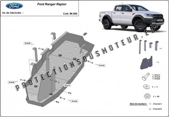 Protection de réservoir Ford Ranger Raptor