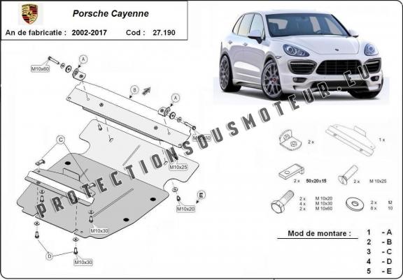 Protection Sous Moteur Porsche Cayenne