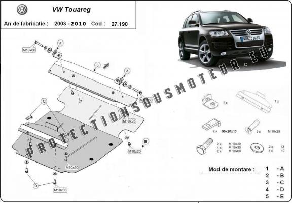 Protection Sous Moteur Volkswagen Touareg 7L