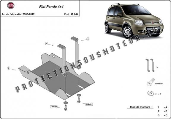 Protection du différentiel Fiat Panda 4x4