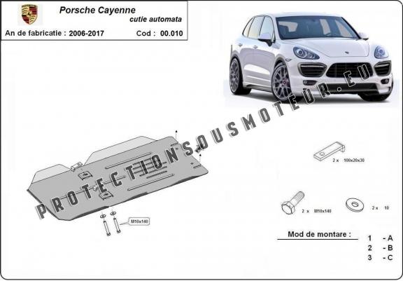Cache de protection de la boîte de vitesse automatique Porsche Cayenne