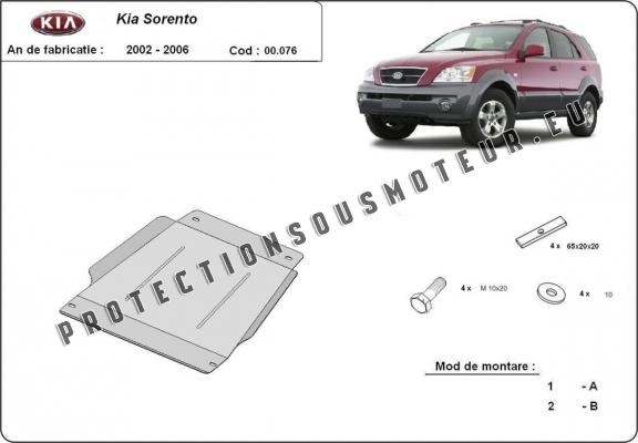 Protection de la boîte de vitesse Kia Sorento