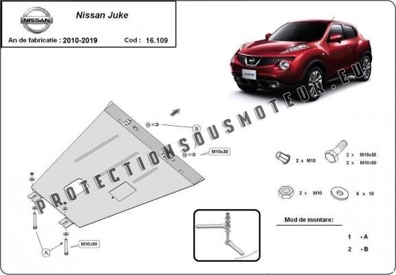 Protection sous moteur et de la boîte de vitesse Nissan Juke